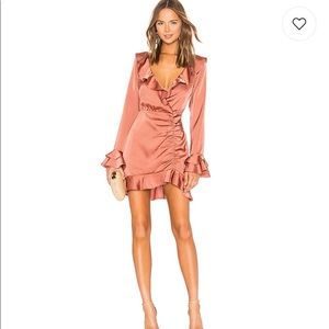 NWT Revolve Majorelle Nelly mini dress in terracotta shimmery brown size small
